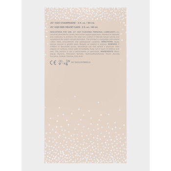 Набір смакових змазок JO Champagne & Red Velvet Cake (2×60 мл), Limited Edition