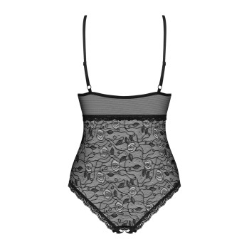 Мереживне боді з доступом 818-TED-1 teddy S/M, чорне