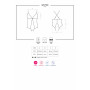 Сетчатое боди с открытыми ягодицами Obsessive 841-TED-1 teddy S/M, черный