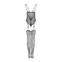 Ажурний бодістокінг під павутину Obsessive Bodystocking G325 black S/M/L, чорний, комбінезон