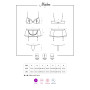 Эротический костюм горничной Obsessive Maidme set 5pcs L/XL, бюстгальтер, пояс с фартуком, чулки, ст