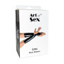 Виниловые митенки Art of Sex - Lora короткие, размер M, цвет черный