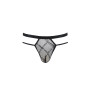 Чоловічі прозорі стринги Passion 029 THONG COLLIN L/XL Black, сітка