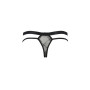 Чоловічі прозорі стринги Passion 029 THONG COLLIN L/XL Black, сітка