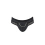 Чоловічі труси з ланцюжком Passion 030 SLIP TOM L/XL Black, екошкіра, відкриті сідниці