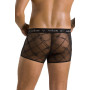 Мужские прозрачные боксеры Passion 032 SHORT JAMES L/XL Black, сетка