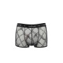 Мужские прозрачные боксеры Passion 032 SHORT JAMES L/XL Black, сетка