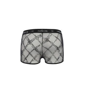Мужские прозрачные боксеры Passion 032 SHORT JAMES L/XL Black, сетка