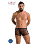 Мужские прозрачные боксеры Passion 032 SHORT JAMES L/XL Black, сетка