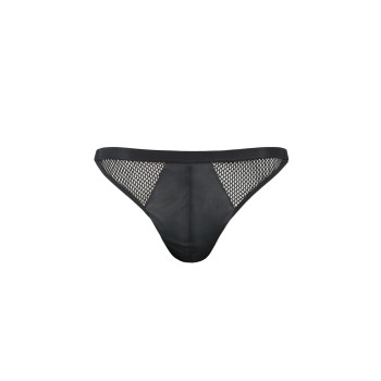Мужские открытые слипы Passion 034 OPEN LUKE XXL/XXXL Black, экокожа