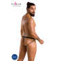 Мужские открытые слипы Passion 034 OPEN LUKE XXL/XXXL Black, экокожа
