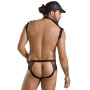 Комплект эротического мужского белья Passion 038 JOHN XXL/XXXL Black, боди, кепка