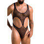 Чоловіче сітчасте боді Passion 040 LEON XXL/XXXL Black, сітка, резинки