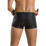 Мужские кожаные боксеры с клапаном Passion 050 SHORT PATRICK XXL/XXXL Black