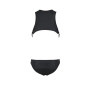 Мужское кожаное боди Passion 056 ADAM L/XL Black, заклепки