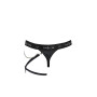Чоловічі трусики танга з підв’язкою Passion 058 THONG BILL S/M Black