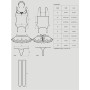 Еротичний костюм покоївки зі спідницею Obsessive Housemaid 5 pcs costume S/M, black, топ, спідниця, стринги, пов'язка на голову, п