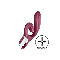 Вибратор-кролик Satisfyer Love Me Red, гибкий, отросток с тройным кончиком