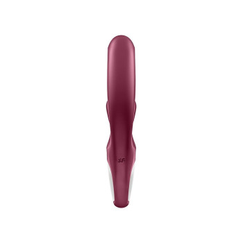 Вибратор-кролик Satisfyer Love Me Red, гибкий, отросток с тройным кончиком