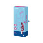 Вибратор-кролик Satisfyer Love Me Red, гибкий, отросток с тройным кончиком