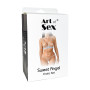 Набір сексуальної білизни Art of Sex - Sweet Angel, розмір L-2XL, колір білий