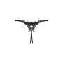 Прозорі стрінги з доступом Obsessive Celia Noir crotchless thong M/L