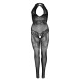 Бодистокинг Leg Avenue Rhinestone Lace and Net Bodystocking OS Black