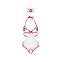 Костюм медсестры Leg Avenue Naughty Nurse, one size, боди и шапочка