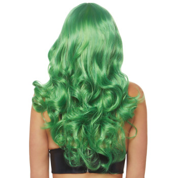 Хвиляста перука Leg Avenue Misfit Long Wavy Wig Green, довга, реалістичний вигляд, 61 см