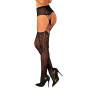 Эротические колготки-бодистокинг Obsessive Garter stockings S821 S/M/L