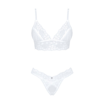 Эротический комплект Obsessive Heavenlly 2-pcs set XL/2XL, бюстгальтер и танга