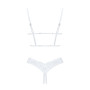 Еротичний комплект Obsessive Heavenlly 2-pcs cupless set XS/S, відкриті груди, з доступом