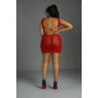 Платье-бодистокинг Moonlight Plus Model 08 XL-XXXL Red