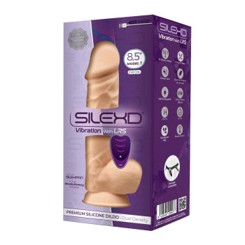 Фаллоимитатор с вибрацией SilexD Norman Vibro Flesh (Model 1 size 8,5") + LRS, диаметр 5 см