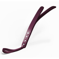 Паддл двошаровий Feral Feelings Leather Mini Paddle Burgundy, натуральна шкіра