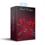 Набір для БДСМ Feral Feelings BDSM Kit 3 Red, наручники, поножі, хрестовина
