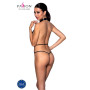 Боді-халтер з екошкіри Passion JANNIES BODY S/M black