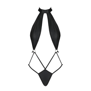 Боді-халтер з екошкіри Passion JANNIES BODY S/M black