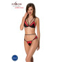 Комплект білизни Passion PEONIA SET XXL/XXXL red, бра, трусики