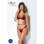 Комплект білизни Passion PEONIA SET XXL/XXXL red, бра, трусики