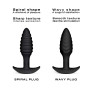 Анальная пробка Dorcel WAVY PLUG, диаметр 3 см, силикон