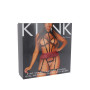 BDSM-костюм учениці Leg Avenue Harness teddy & skirt S Black, портупея, мініспідниця, екошкіра