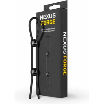 Двойное эрекционное кольцо-лассо Nexus FORGE, диаметр регулируется