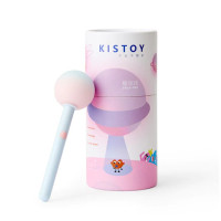 Вибратор-конфетка на палочке KISSTOY Lala Pop, 2 мотора, маска на глаза в комплекте