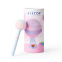 Вибратор-конфетка на палочке KISSTOY Lala Pop, 2 мотора, маска на глаза в комплекте