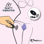 Вібратор в трусики FeelzToys Panty Vibrator Black з пультом ДК, 6 режимів роботи, сумочка-чохол