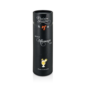 Масажна олія Plaisirs Secrets Pina Colada (59 мл) з афродизіаками, їстівна, подарункове паковання