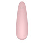Вакуумный клиторальный стимулятор Satisfyer Curvy 2+ Pink с управлением через интернет