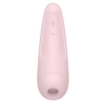 Вакуумный клиторальный стимулятор Satisfyer Curvy 2+ Pink с управлением через интернет