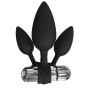Набір анальних вібропробок Bathmate Anal Training Plugs VIBE, діаметр 2,5 см - 3,1см - 3,8см